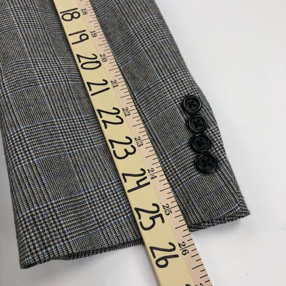 Peter Millar MINT 40R (36W 31.5L) 100% Wool Silk Cashmere 2 PC Suit Plaid Gray - Picture 6 of 16